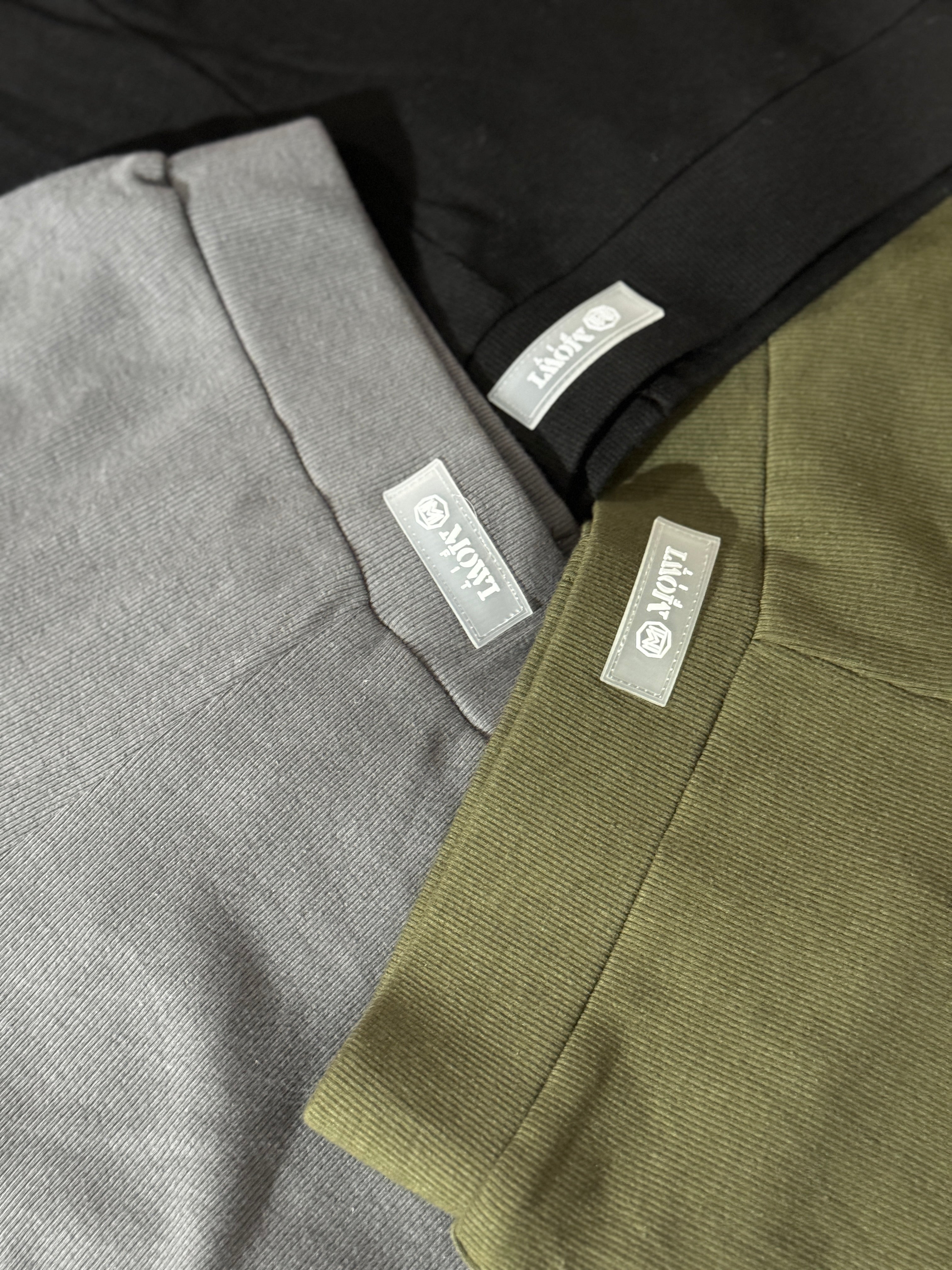 3-delige hoodie legging set voor dames in zwart met comfortabele pasvorm